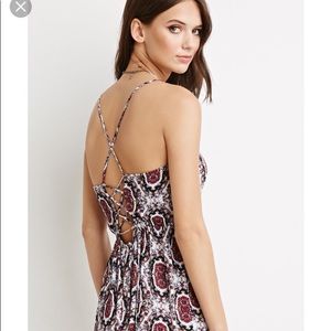 Medallion Self-tie Maxi Dress